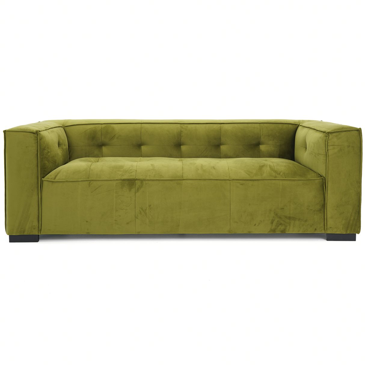 Johnston Olive Green Velvet Sofa by Ashcroft Furniture at Eve Furniture
