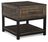 Johurst Coffee Table with 2 End Tables in Grayish Brown by Ashley at Eve Furniture