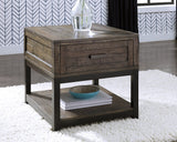 Johurst Coffee Table with 2 End Tables in Grayish Brown by Ashley at Eve Furniture