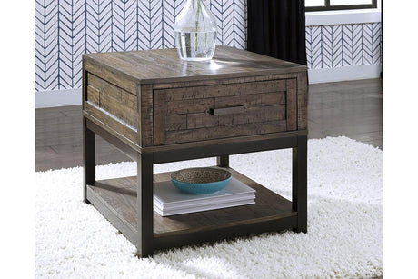 Johurst Grayish Brown End Table by Ashley at Eve Furniture