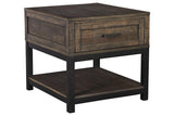Johurst Grayish Brown End Table by Ashley at Eve Furniture