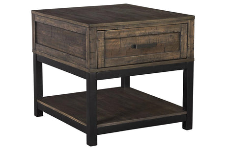 Johurst Grayish Brown End Table by Ashley at Eve Furniture