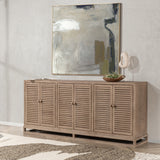 Jolen Distressed Brown 6 Door Buffet by Classic Home at Eve Furniture