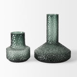 Jolene 11.8" Green Waterglass Glass Vase by Mercana at Eve Furniture