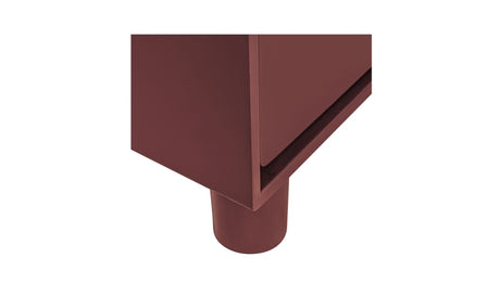 Jolene 6 Drawer Dresser Deep Red by Moe's Home at Eve Furniture
