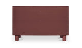 Jolene 6 Drawer Dresser Deep Red by Moe's Home at Eve Furniture