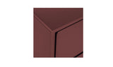 Jolene 6 Drawer Dresser Deep Red by Moe's Home at Eve Furniture