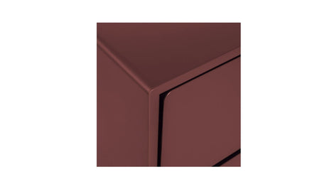 Jolene 6 Drawer Dresser Deep Red by Moe's Home at Eve Furniture