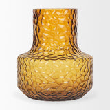 Jolene 7" Amber Waterglass Glass Vase by Mercana at Eve Furniture