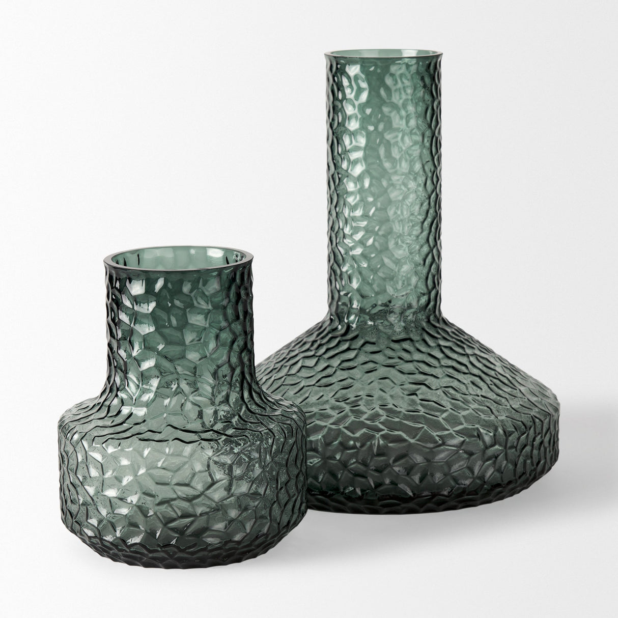 Jolene 7" Green Waterglass Glass Vase by Mercana at Eve Furniture