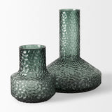 Jolene 7" Green Waterglass Glass Vase by Mercana at Eve Furniture
