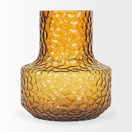 Jolene Amber Waterglass Glass Vase by Mercana at Eve Furniture