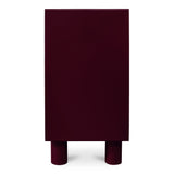 Jolene Deep Red 6 Drawer Dresser by Moe's Home at Eve Furniture