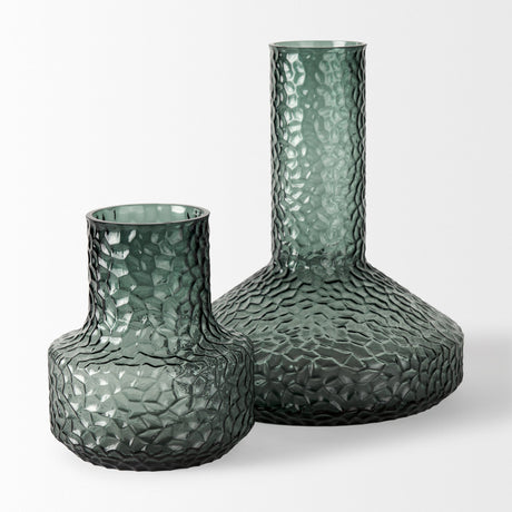 Jolene Green Waterglass Glass Vase by Mercana at Eve Furniture