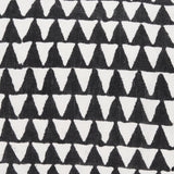 Jolie Cream w/ Black Print Linen Lumbar Decorative Pillow Cover by Mercana at Eve Furniture