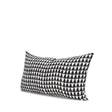 Jolie Cream w/ Black Print Linen Lumbar Decorative Pillow Cover by Mercana at Eve Furniture