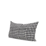 Jolie Cream w/ Black Print Linen Lumbar Decorative Pillow Cover by Mercana at Eve Furniture