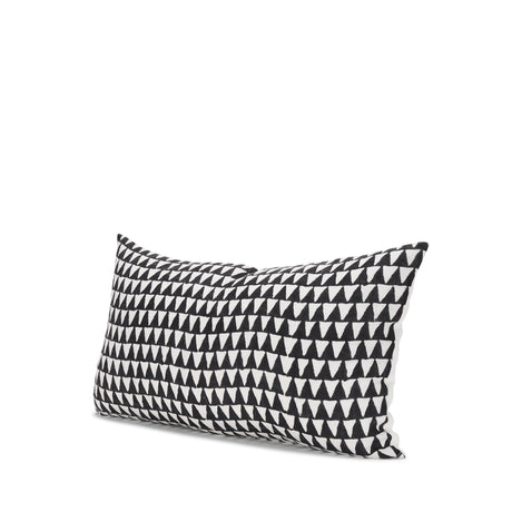 Jolie Cream w/ Black Print Linen Lumbar Decorative Pillow Cover by Mercana at Eve Furniture