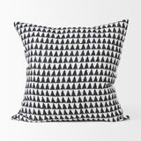 Jolie Cream w/ Black Print Linen Square Decorative Pillow Cover by Mercana at Eve Furniture