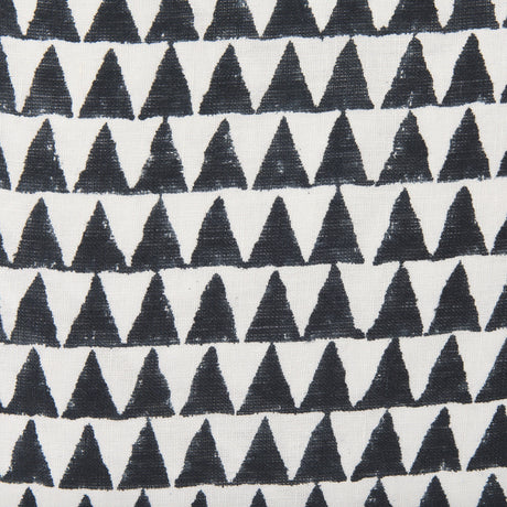 Jolie Cream w/ Black Print Linen Square Decorative Pillow Cover by Mercana at Eve Furniture