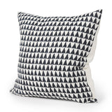 Jolie Cream w/ Black Print Linen Square Decorative Pillow Cover by Mercana at Eve Furniture
