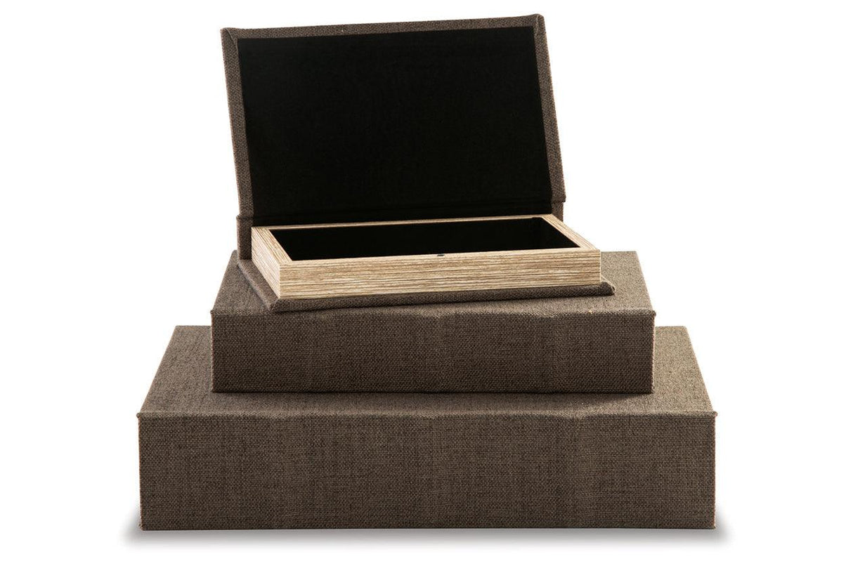 Jolina Brown Box by Ashley at Eve Furniture