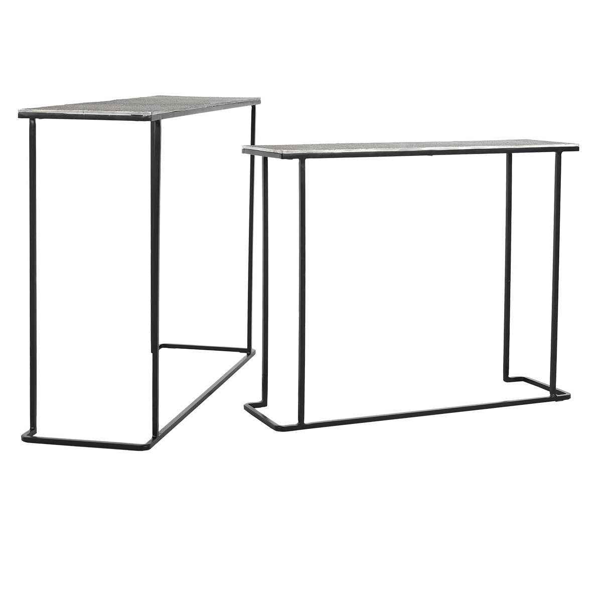 Jonah Brass Antique Console Table (Set of 2) by Classic Home at Eve Furniture