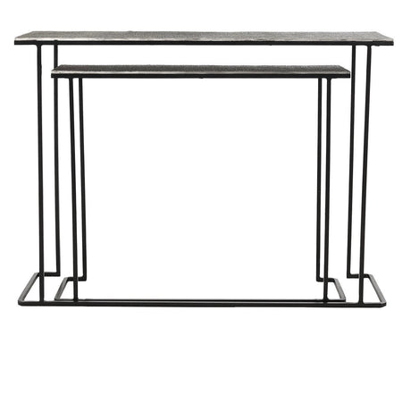 Jonah Brass Antique Console Table Set of 2 by Classic Home at Eve Furniture