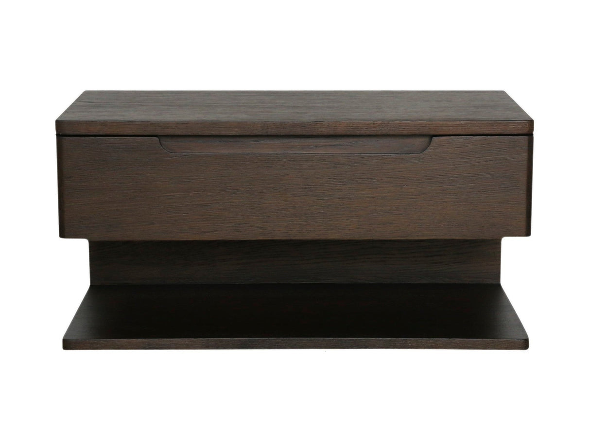 Jonah Dark Brown Floating Nightstand by MOES at Eve Furniture