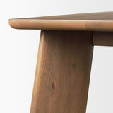 Jonan Brown Solid Mango Wood Rectangular Dining Table by Mercana at Eve Furniture