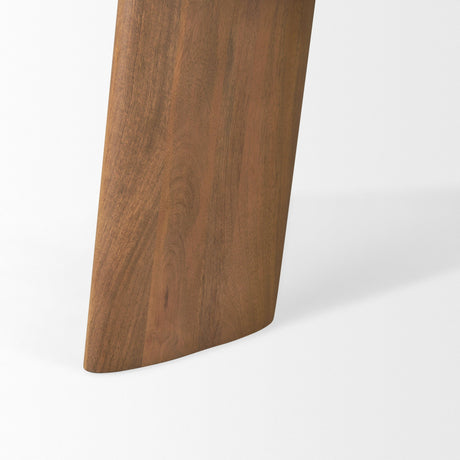 Jonan Brown Solid Mango Wood Rectangular Dining Table by Mercana at Eve Furniture