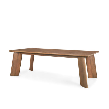 Jonan Brown Solid Mango Wood Rectangular Dining Table by Mercana at Eve Furniture