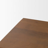 Jonan Medium Brown Wood w/ Dark Aged Brass 2 Door 3 Drawer Sideboard by Mercana at Eve Furniture