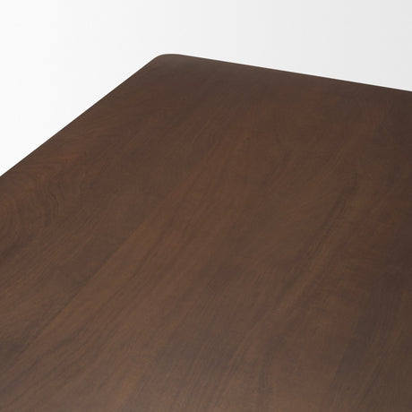 Jonan Solid Dark Brown Mango Wood Rectangular Dining Table by Mercana at Eve Furniture