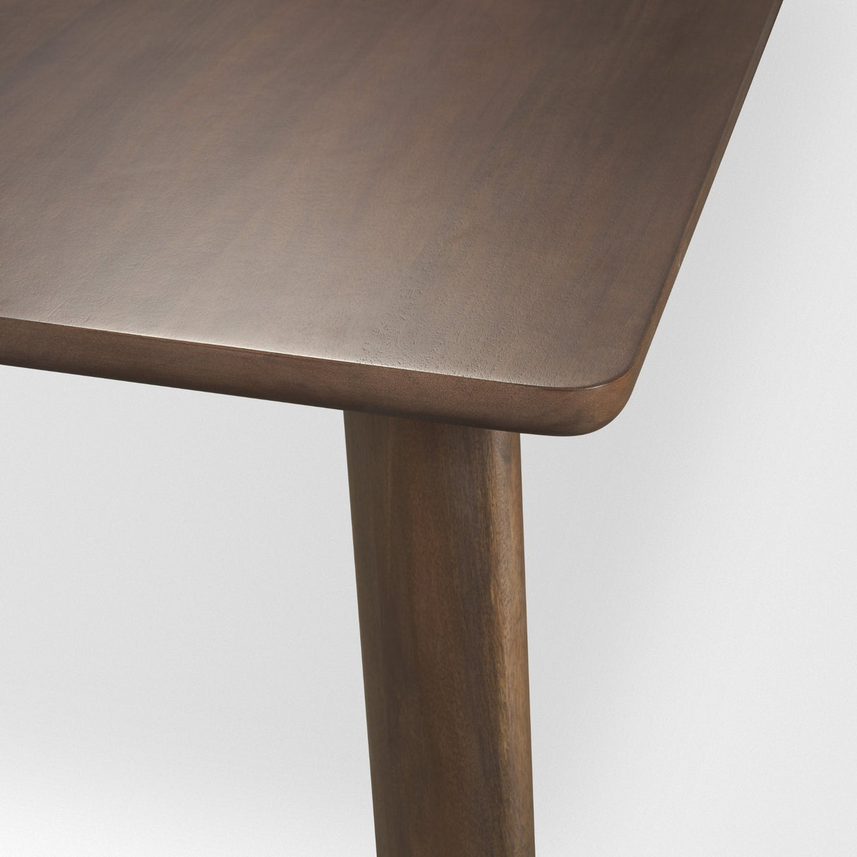 Jonan Solid Dark Brown Mango Wood Rectangular Dining Table by Mercana at Eve Furniture