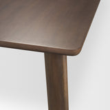Jonan Solid Dark Brown Mango Wood Rectangular Dining Table by Mercana at Eve Furniture