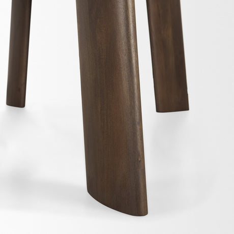 Jonan Solid Dark Brown Mango Wood Rectangular Dining Table by Mercana at Eve Furniture