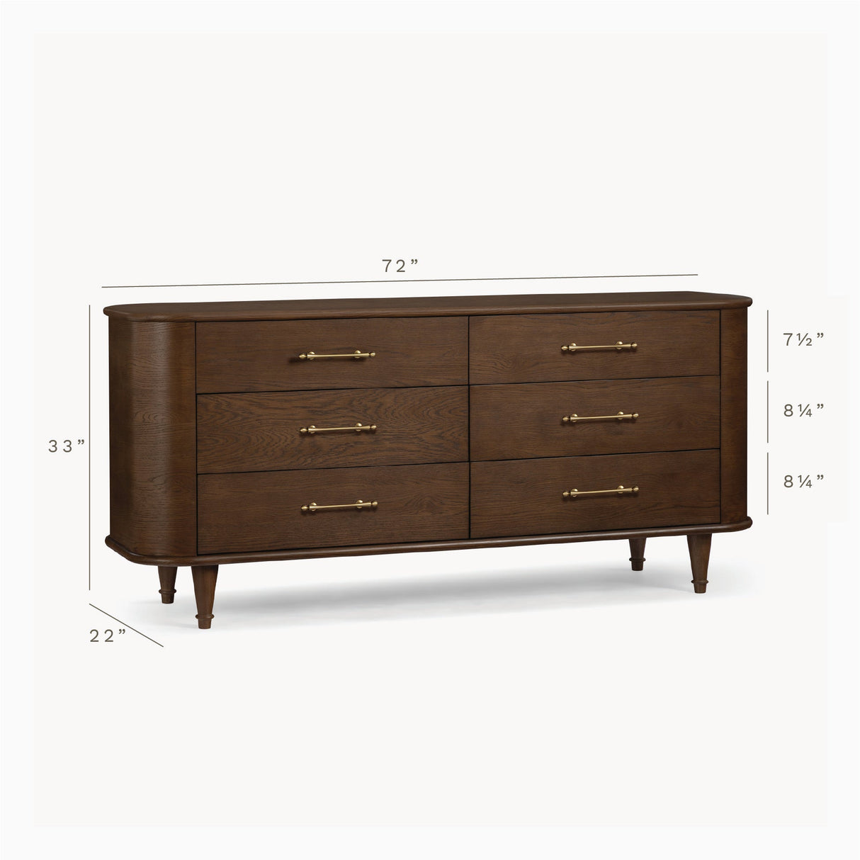 Jonathan 6-drawer Oak Dresser by Co.House Designs at Eve Furniture