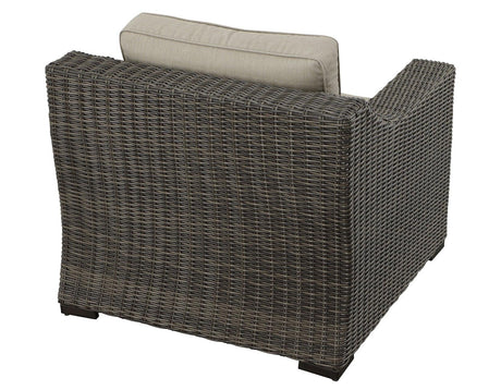 Jones Lounge Chair with Half-Round Resin Wicker by Steve Silver at Eve Furniture