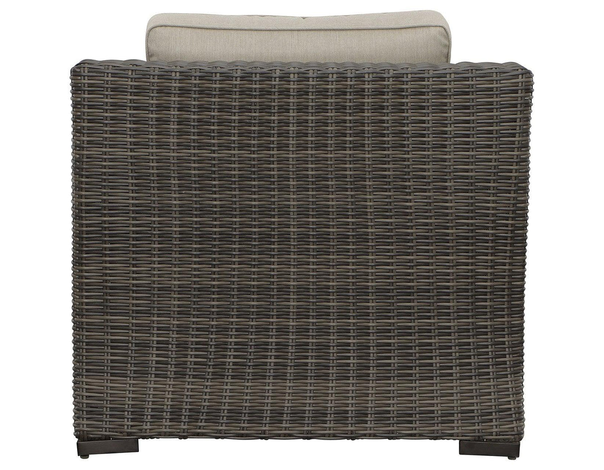 Jones Lounge Chair with Half-Round Resin Wicker by Steve Silver at Eve Furniture