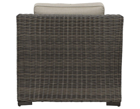 Jones Lounge Chair with Half-Round Resin Wicker by Steve Silver at Eve Furniture