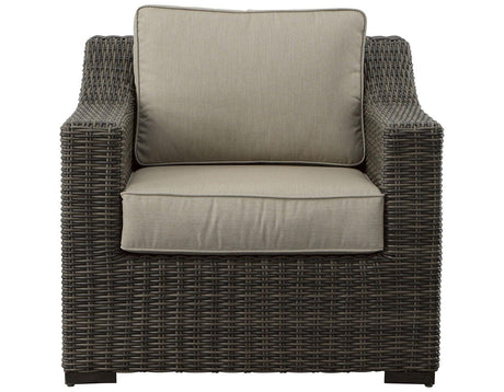 Jones Lounge Chair with Half-Round Resin Wicker by Steve Silver at Eve Furniture