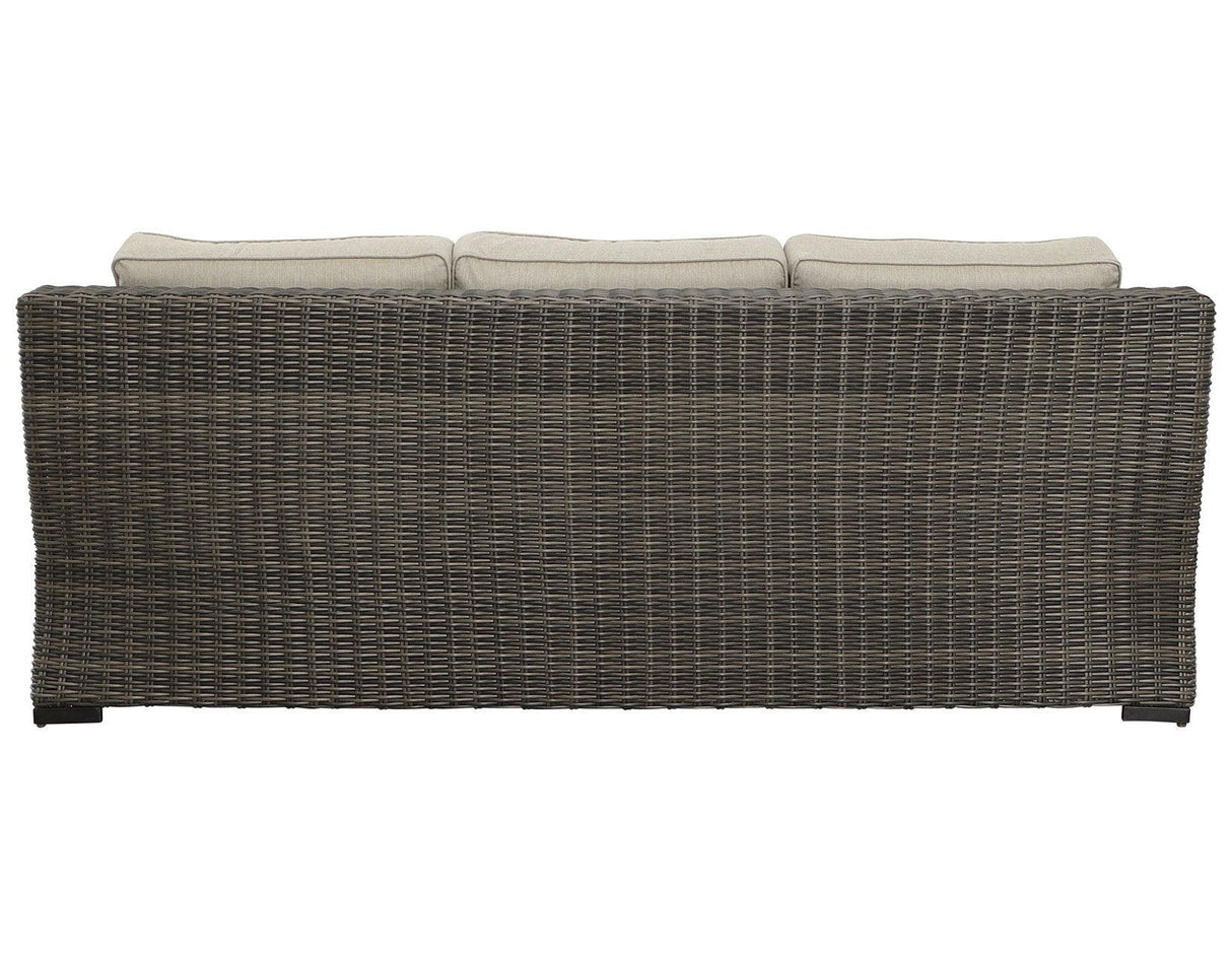 Jones Outdoor Resin Wicker Sofa by Steve Silver at Eve Furniture