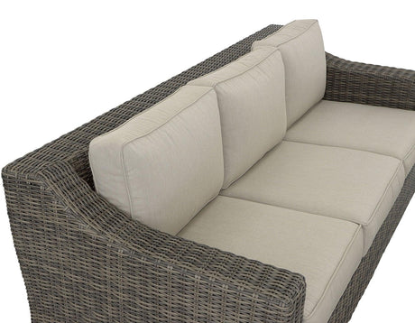 Jones Outdoor Resin Wicker Sofa by Steve Silver at Eve Furniture