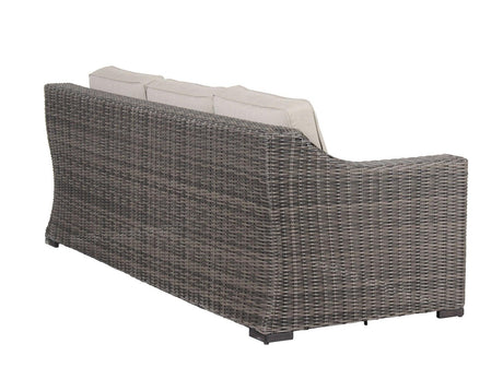 Jones Outdoor Resin Wicker Sofa by Steve Silver at Eve Furniture