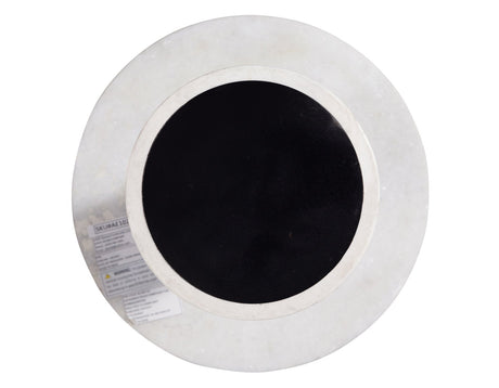 Joni 18″ Round Talita White Marble Accent End Table by Steve Silver at Eve Furniture