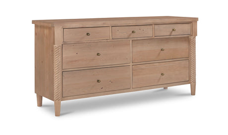 Joni 7 Drawer Dresser Natural by Moe's Home at Eve Furniture