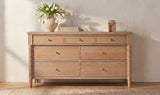 Joni 7 Drawer Dresser Natural by Moe's Home at Eve Furniture
