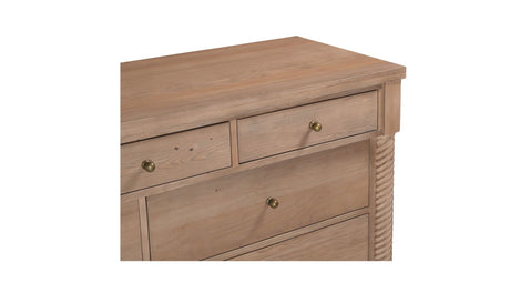 Joni 7 Drawer Dresser Natural by Moe's Home at Eve Furniture