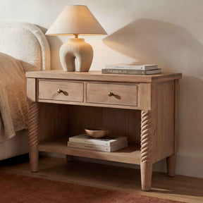 Joni Natural Nightstand by Moe's Home at Eve Furniture